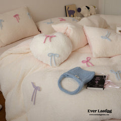 Charlotte Sweet Bow Sherpa Bedding Set
