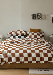 Chess Bedding Set - Brown