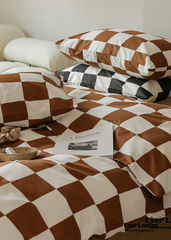 Chess Bedding Set - Brown