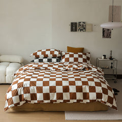 Chess Bedding Set - Brown