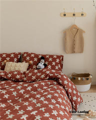 Christmas Gingerbread Jersey Knit Bedding Set