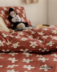 Christmas Gingerbread Jersey Knit Bedding Set