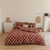 Christmas Gingerbread Jersey Knit Bedding Set