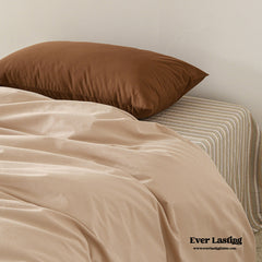 Clara Vintage Minimalist Striped Bedding Set - Pink