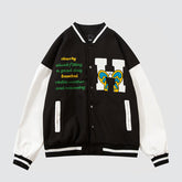 Chaqueta de béisbol con vista al lago