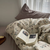 Cottage Floral Bedding Set - Dusty Purple