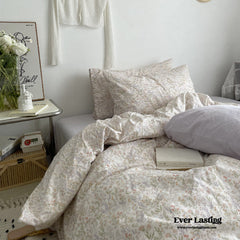 Cottage Floral Bedding Set - Lilac Purple