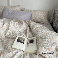 Cottage Floral Bedding Set - Lilac Purple