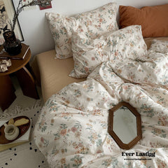 Cottage Floral Bedding Set - Orange Beige (Final Sale)