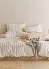 Cozy Earth Tone Milk Velvet Bedding Bundle