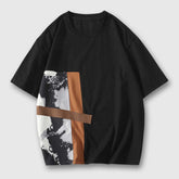 Camiseta de rayas creativas