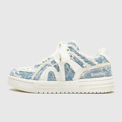 Zapatillas de mezclilla con patchwork