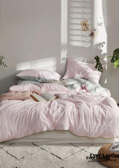 Duo Bedding Set - Yellow + Pink