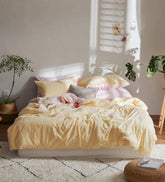 Duo Bedding Set - Yellow + Pink