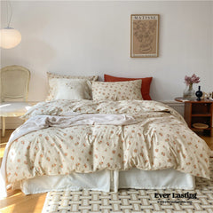 Floral Bedding Set - Beige
