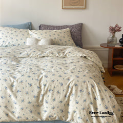 Floral Bedding Set - Blue