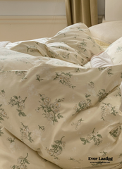 Juego de cama floral - Amarillo