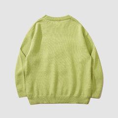 Cartoon Rabbit Pattern Knited Sweater