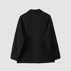 Blazer con decoración de flores de punto