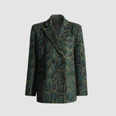 Stylischer Blazer mit Leopardenmuster