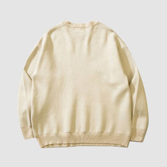 Pullover mit Fast-Food-Muster