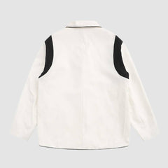 Blazer con ribete de letra "D" y bloques de color