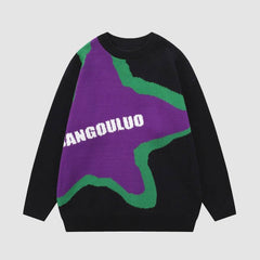 Jacquardpullover mit Sternmuster