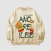 Suéter de punto de comida rápida