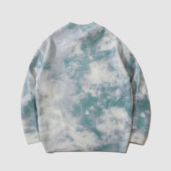 Strickpullover mit Stiefeln und Kuhmuster