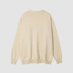 Pullover mit Halskette und Schmetterlingsmuster