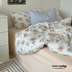 Garden Floral Vintage Bedding Set - Big Rose