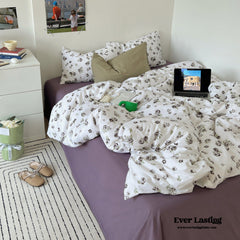 Garden Floral Vintage Bedding Set - Rose