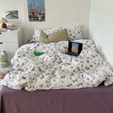 Garden Floral Vintage Bedding Set - Rose