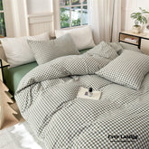 Gingham Bedding Set - Green
