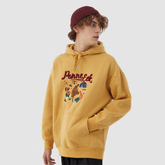 Kapuzenpullover mit Cartoon-Stickerei