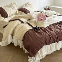 Hot Cocoa Ruffle Bedding Set