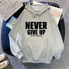 Letter-Printed Hoodie