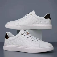 Men's Top Layer Cowhide Mcqueen Platform Casual Shoes
