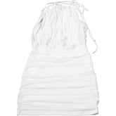 Net-Silk Neck-Wrap Dress