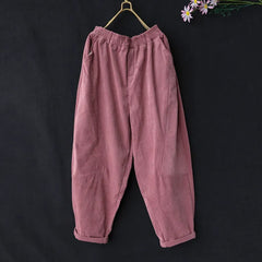 Pantalones harén retro de talla grande