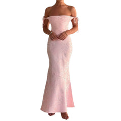 Sky Satin Corset Midi Dress