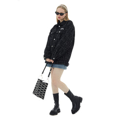 Chaqueta a cuadros de moda de estilo coreano