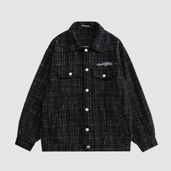 Chaqueta a cuadros de moda de estilo coreano