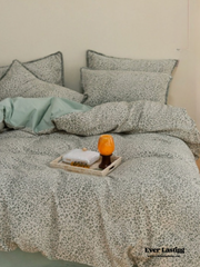 Jacquard Tufted Floral Bedding Set - Cheetah Green