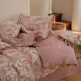 Jacquard Tufted Floral Bedding Set - Pink