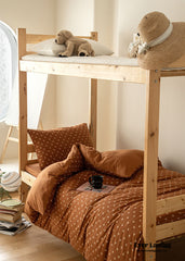 Jersey Knit Boho Twin Dorm Bedding Set - Burnt Orange