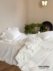 Liliane Elegant Ruffle Double Gauze Bedding Set - French Simple
