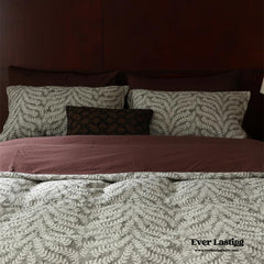 Lucien Silky Vintage Jacquard Bedding Set - Brown