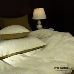 Lucien Silky Vintage Jacquard Bedding Set - Green