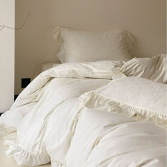 Milena Ribbon Bow Ruffle Bedding Set